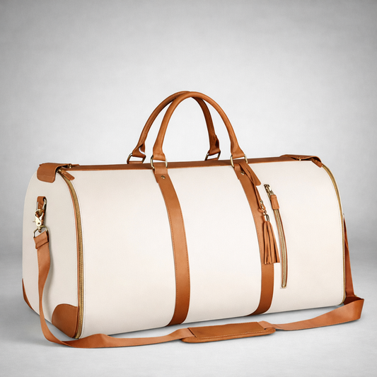 Beige Duffle Bag